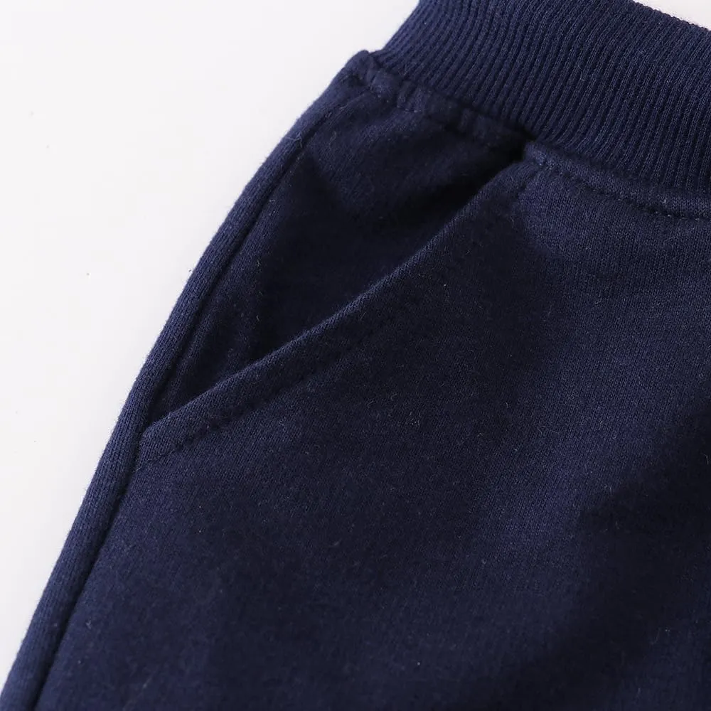 Toddler Boys Girls Cotton Jogger Shorts,Little Kids Active Sport Shorts with Drawstring