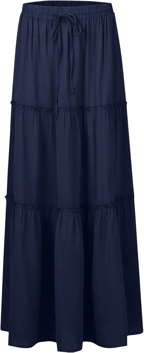 Trendy Women's Skirts, Beach Vacation Elegantes Casual Summer Womens Skirts