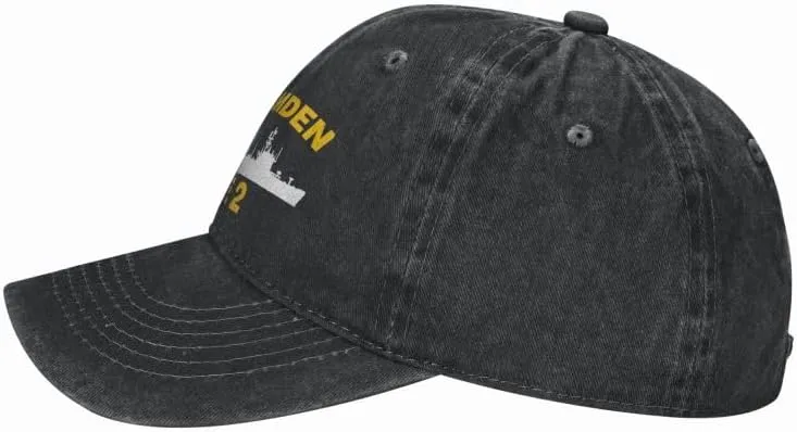 USS Camden AOE 2 Flag Cowboy Baseball Caps-Trucker Hats-Denim Hats Knit hat Fisherman's hat