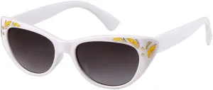 Vintage Retro Small Cat Eye Sunglasses WomenWhite Frame Cateye Sun Glasses White Shades Eyewear