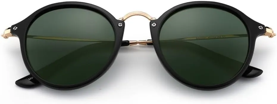 Vintage Round Women Polarized Sunglasses Retro Shades