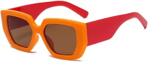 Vintage Sunglasses Women Men Wide Leg Big Frame Sun Glasses Shades UV400 Luxury