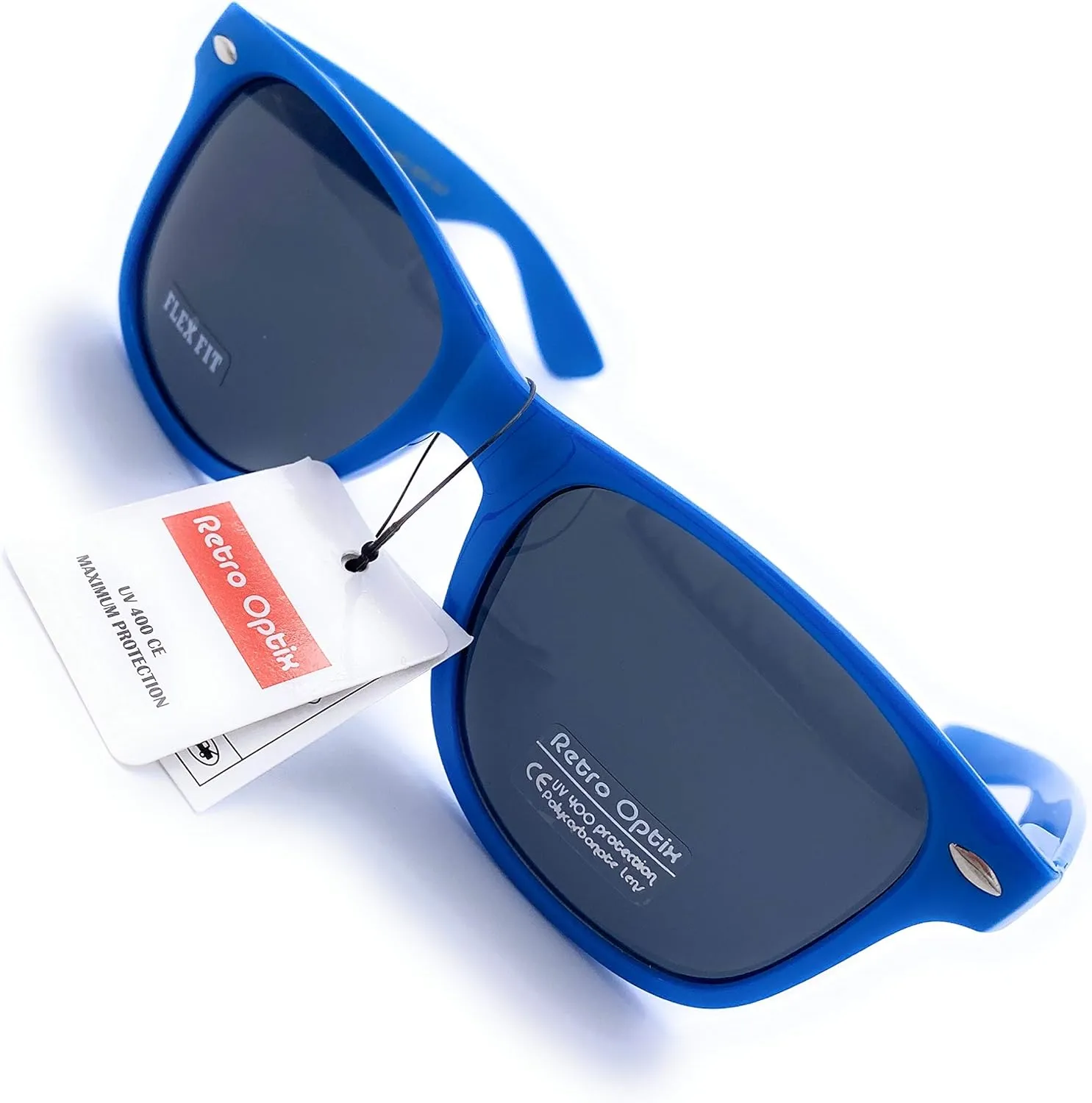 WebDeals Retro - Classic 80s Style Sunglasses Vintage Rectangle