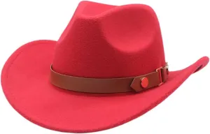 White Cowboy Hats Western Denim Cowgirl Hat for Womens Cowgirls Caps Wide Brim Cap Women Men Classic Pink Hat
