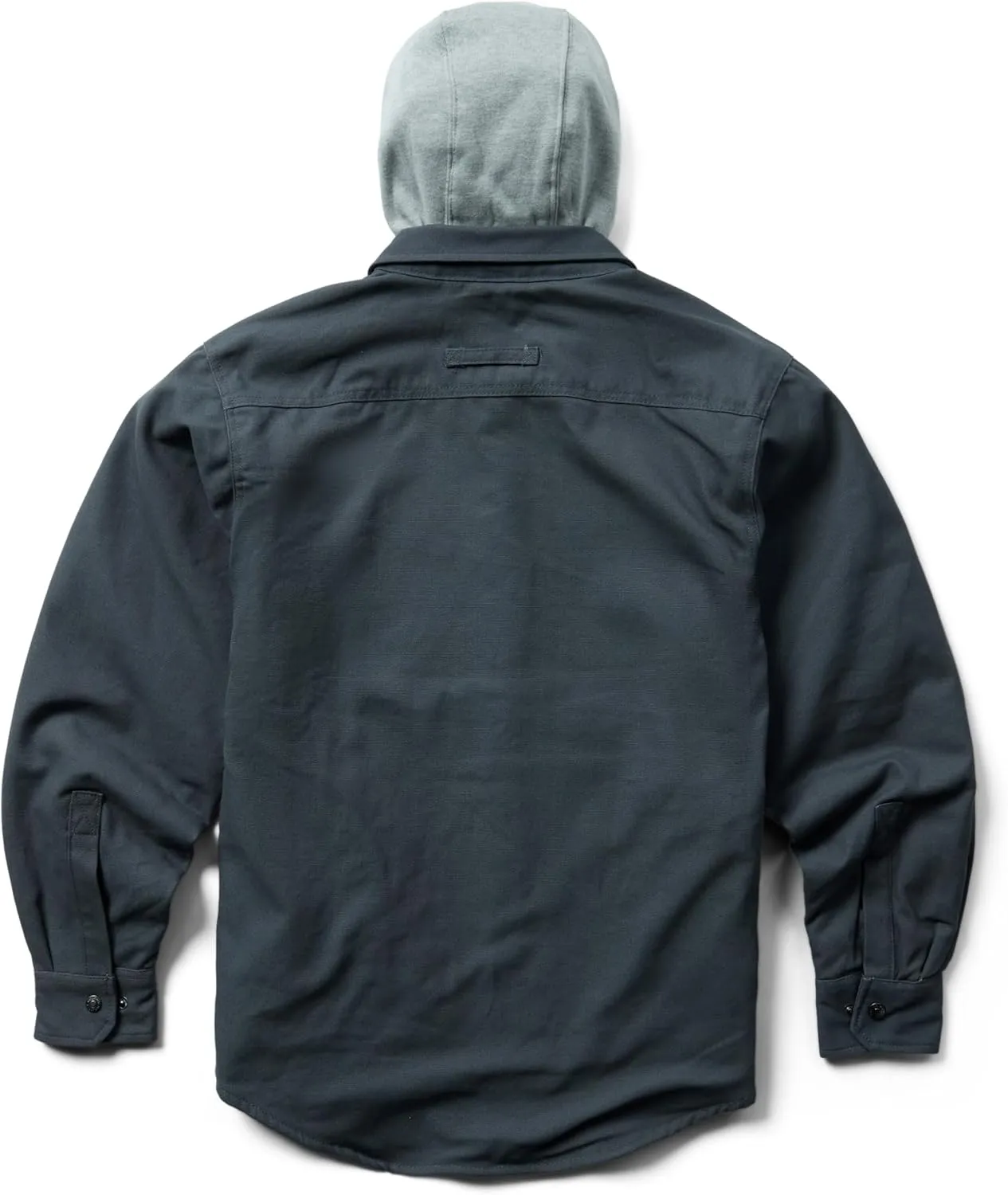 Wolverine Men's Overman Fleece Lined Cotton Duck Canvas Hooded Shirt Jacket