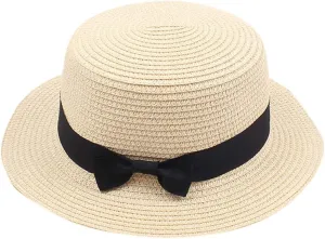 Women Wide Brim Straw Panama Hat Lightweight Straw Sun Hat Fedora Summer Beach Sun Hat