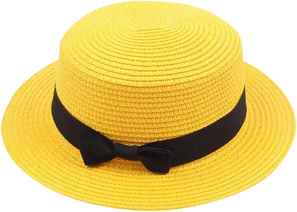Women Wide Brim Straw Panama Hat Lightweight Straw Sun Hat Fedora Summer Beach Sun Hat
