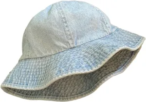 Womens Denim Bucket Hats Wide Brim Sun Hats Sunproof Fisherman Hats Packable Vacation Hat Travel Hat Outdoor Four Seasons