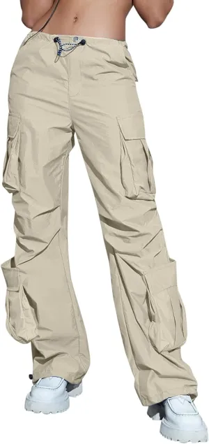 Womens Sweatpants 2023 Cargo Pants Woman Relaxed Fit Baggy Clothes Pants High Waist Zipper Pants for Women