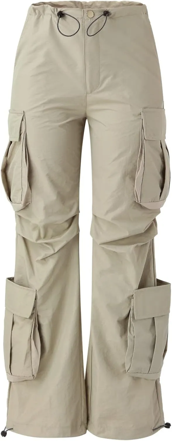 Womens Sweatpants 2023 Cargo Pants Woman Relaxed Fit Baggy Clothes Pants High Waist Zipper Pants for Women