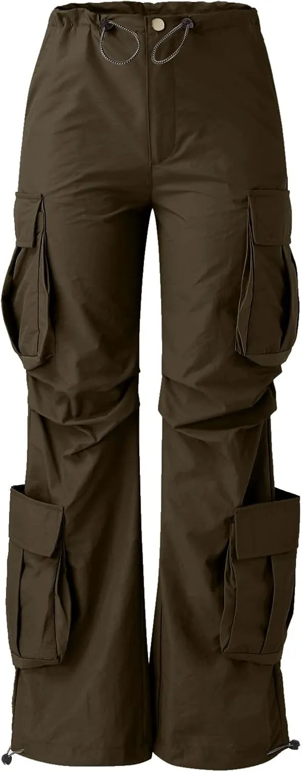 Womens Sweatpants 2023 Cargo Pants Woman Relaxed Fit Baggy Clothes Pants High Waist Zipper Pants for Women