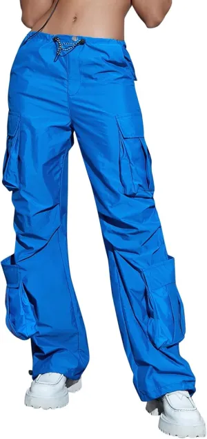 Womens Sweatpants 2023 Cargo Pants Woman Relaxed Fit Baggy Clothes Pants High Waist Zipper Pants for Women