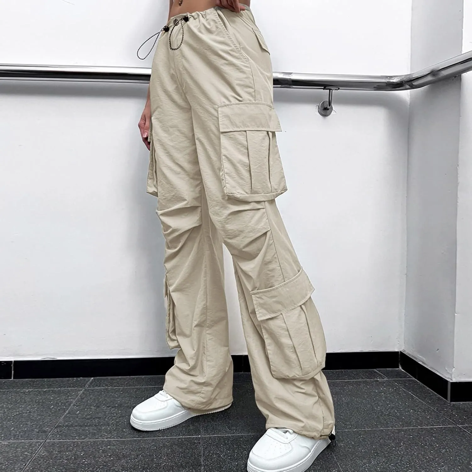 Womens Sweatpants 2023 Cargo Pants Woman Relaxed Fit Baggy Clothes Pants High Waist Zipper Pants for Women
