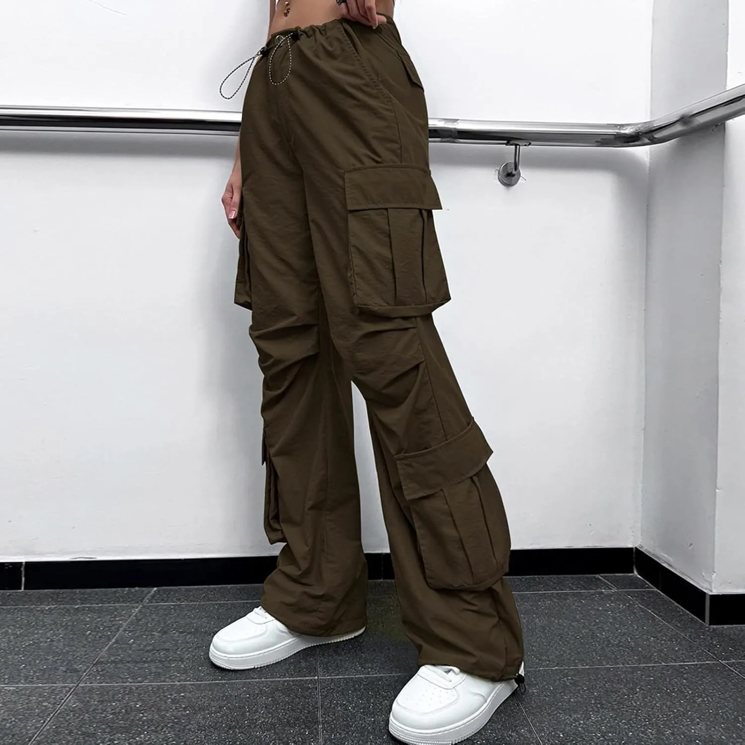Womens Sweatpants 2023 Cargo Pants Woman Relaxed Fit Baggy Clothes Pants High Waist Zipper Pants for Women