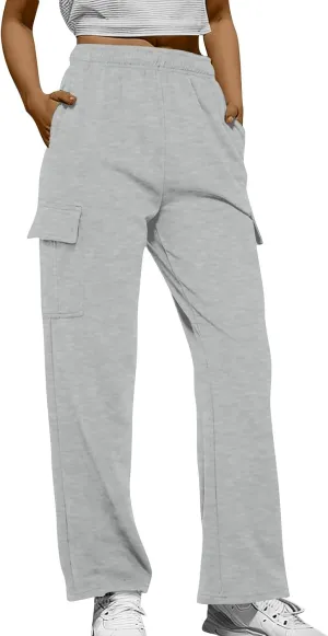 Women's Sweatpants High Waist Drawstring Pockets Cinched Bottom Y2k Vintage Comfy Cute Joggers Pants Ladies Teen Girl