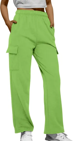 Women's Sweatpants High Waist Drawstring Pockets Cinched Bottom Y2k Vintage Comfy Cute Joggers Pants Ladies Teen Girl
