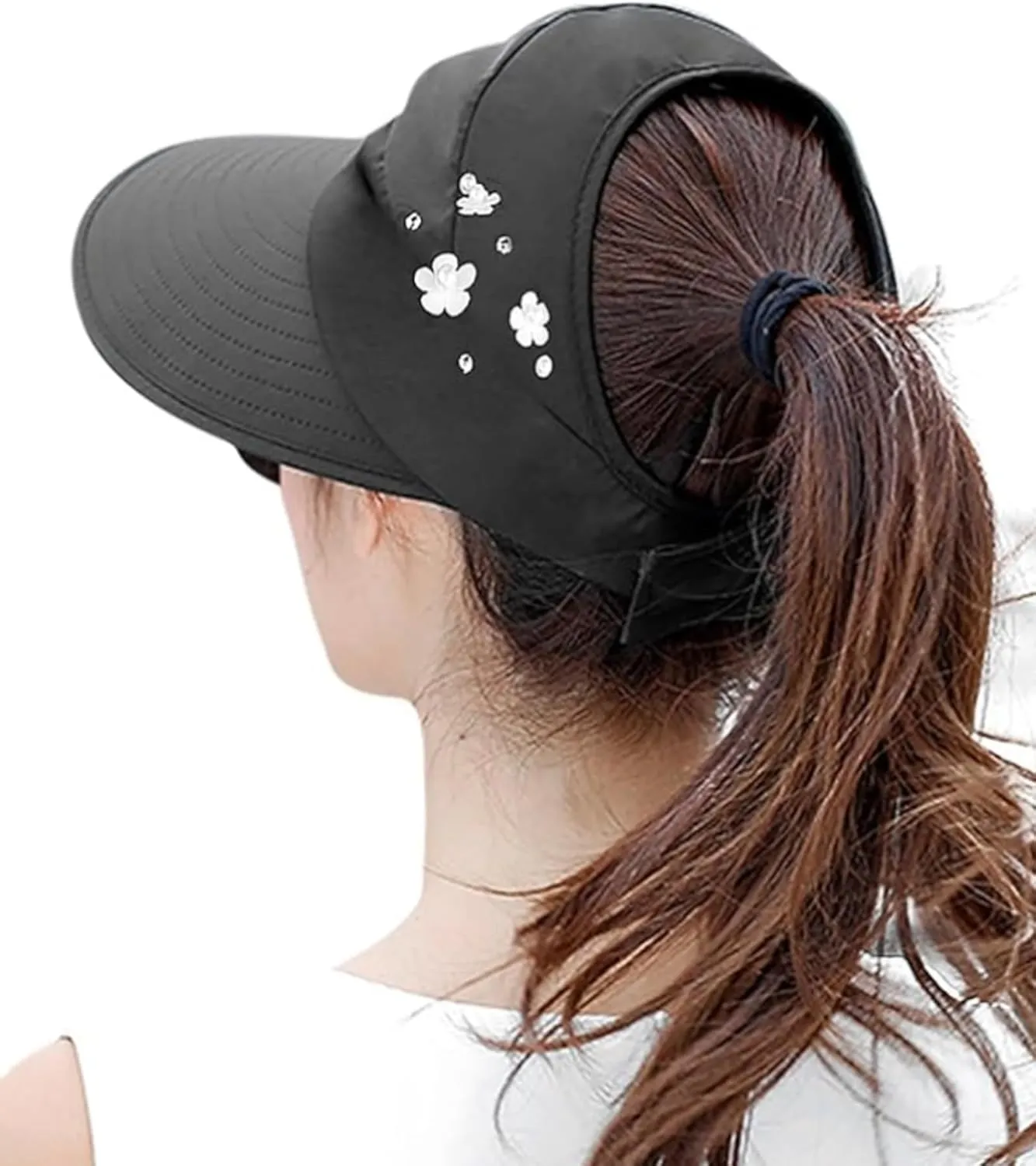YEKEYI Sun Hats Women Summer Hat Outdoor UV Protection Wide Large Brim Cap Beach Visor Caps Foldable (Nave)