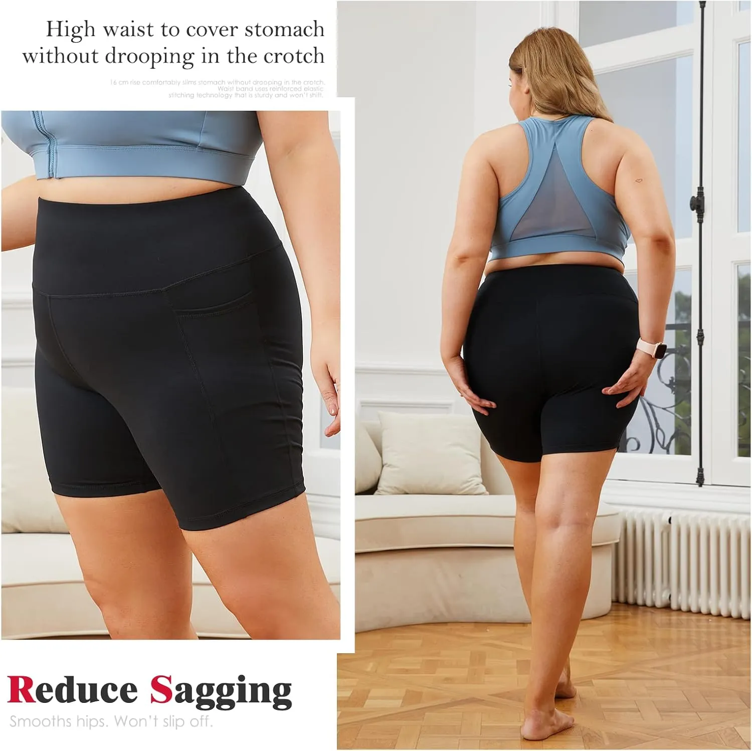 YOHOYOHA Womens Capri Yoga Pants Plus Size Breathable Mesh Splice Tummy Control Best Long Workout Fitness Pants