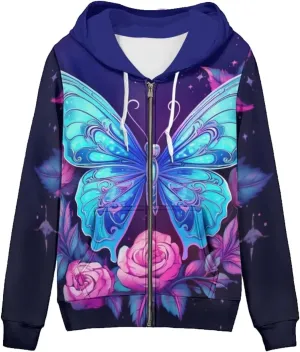 ZFRXIGN Cute Zip Up Jacket Hoodies Teen Fall Clothes for Women Activewear Tops Y2K Clothing XS-5XL Sweatshirts