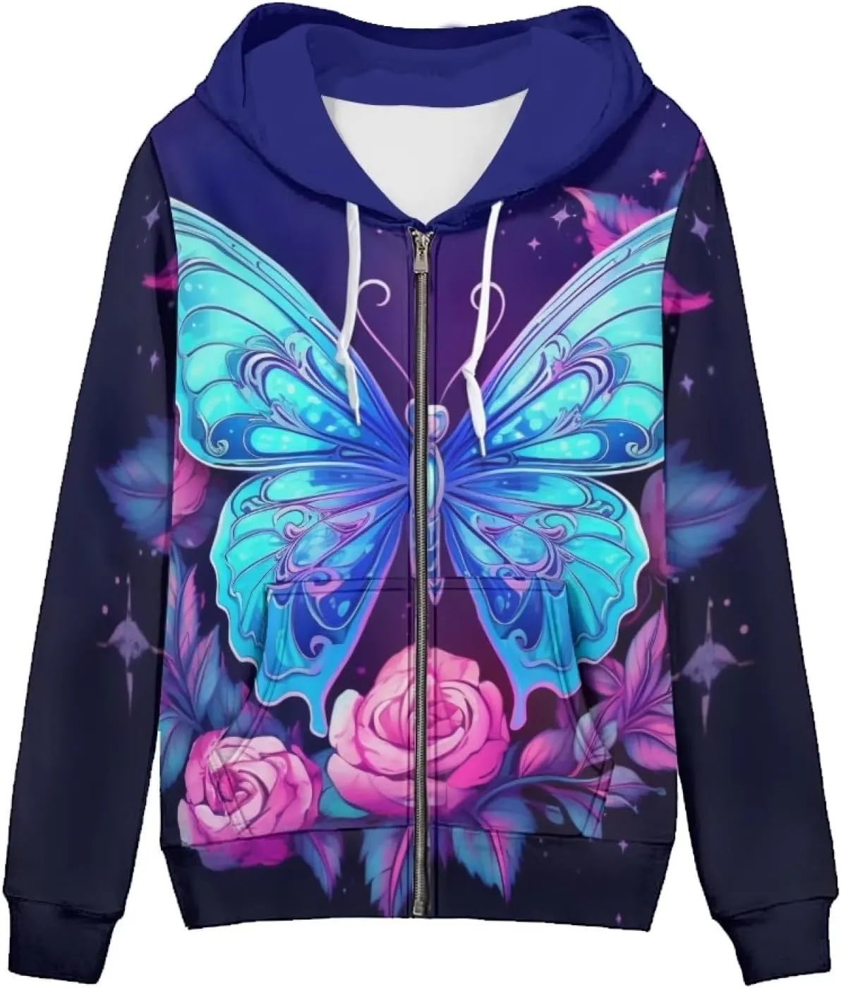 ZFRXIGN Cute Zip Up Jacket Hoodies Teen Fall Clothes for Women Activewear Tops Y2K Clothing XS-5XL Sweatshirts