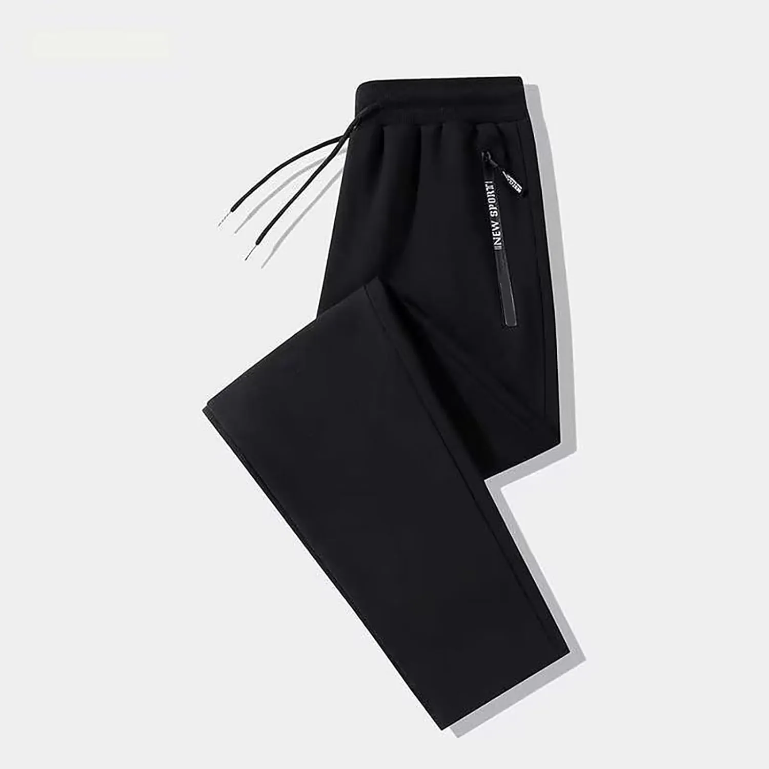 ZHIFANXN 2 Pack Fleece Lined Sweatpants Women Joggers for Women with Pockets High Waisted Thermal Winter Warm Pants for Snow