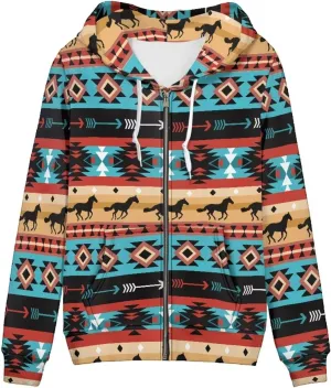 ZOUTAIRONG Trendy Zip Up Jacket Hoodies for Teen Girls Fall Clothes XS-5XL Activewear Fashion Tops Y2K Clothing